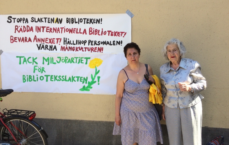 Stor kampanj för att stoppa nedläggningen av Internationella biblioteket
