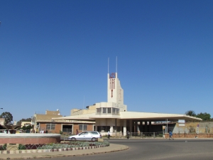 Fiat Tagliero building, Asmara, completed in 1938 during Italian fascist period. Photo: Soroor Notash, February 2019